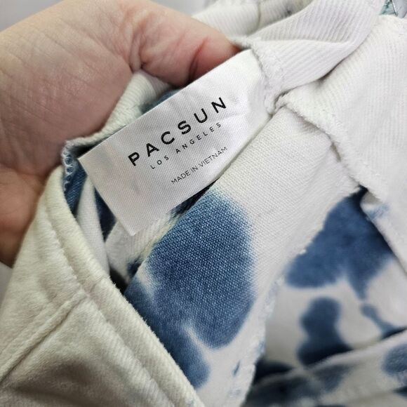 PacSun Blue and White Tie Dye Denim Skirt Size 24/XS - Picture 11 of 11